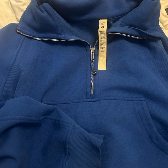 Lululemon Athletica Royal Blue Half-Zip Pullover - Picture 2 of 3